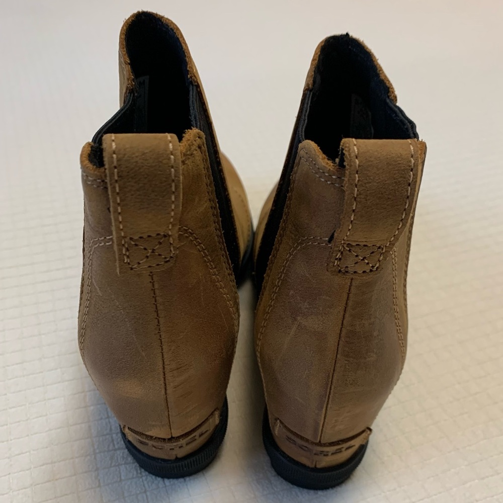 Sorel tan leather wedge boots from - Picture 8 of 13